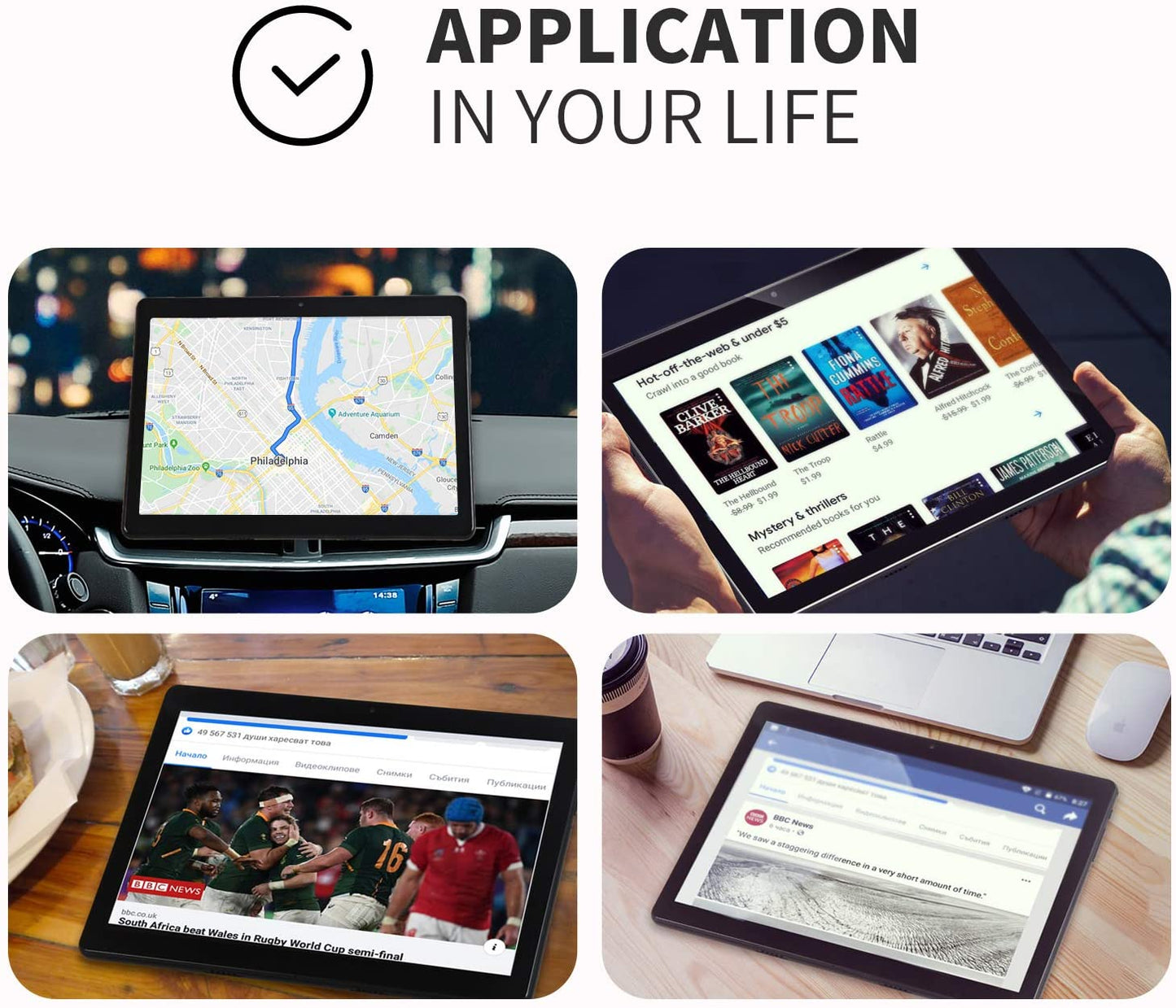 Tablet 10.1 Inch, Android 9.0 Pie Tablet PC with 32GB ROM/128GB Expand,Quad Core Processor,Dual Sim Card Slot,WiFi, Bluetooth, GPS, HD Touchscreen, Support 3G Phone Call