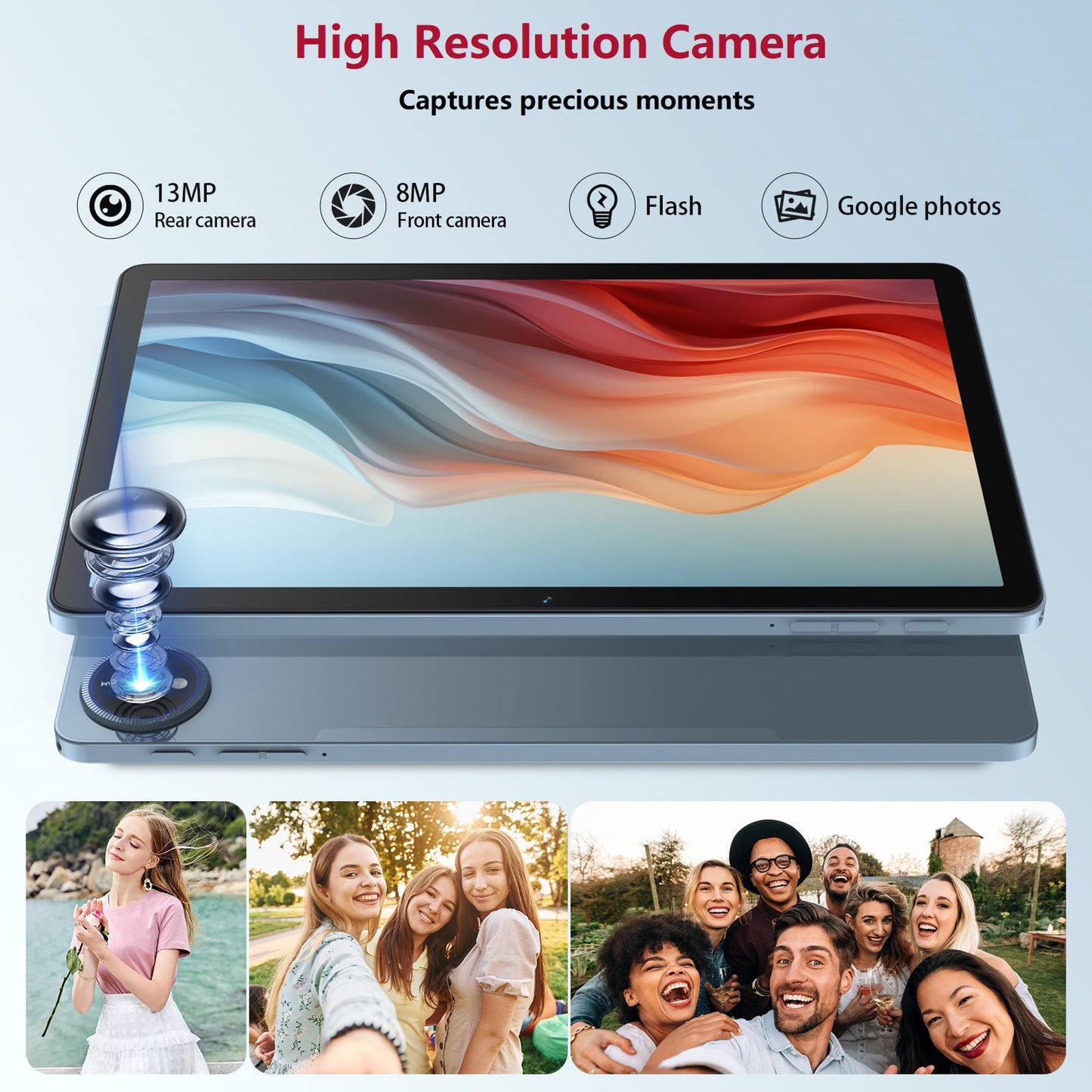 11inch Android 15 Tablet,128GB ROM 16GB RAM,Android Tablet,5G WiFi+4G Cellular,MTK8786 2.0Ghz Octa-Core Tableta,21MP Dual Camera,GPS,BT5.0,8000mAh,Tablet with Keyboard,4G LTE Tablet for T-Mobile