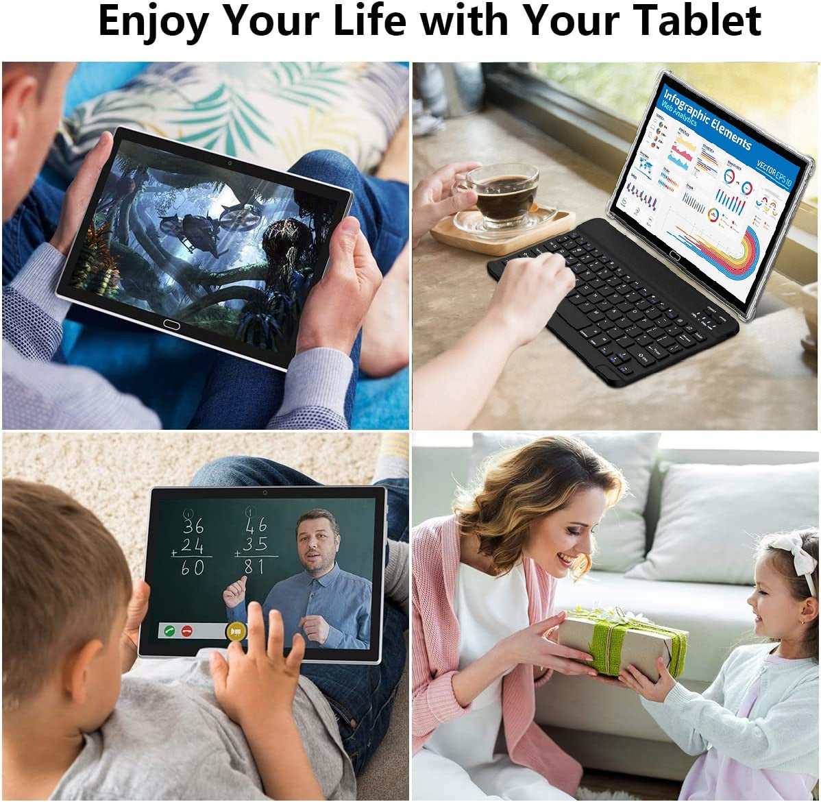 2025 nieuwste tablet 10 inch Android 13, 4G LTE tablets met 2 SIM 1 SD, 3 2025 nieuwste tablet 10 inch Android 13, 4G LTE tablets met 2 SIM 1 SD, 3